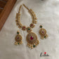 Premium antique finish uncut stones necklace NC353