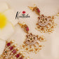 Beautiful AD Ruby guttapoosalu necklace NC1762