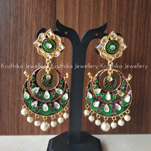 Meenakari Chandbalis