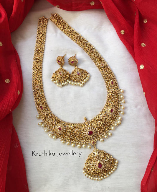 CZ cutwork haaram LH58