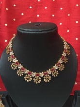 CZ flower necklace NC193