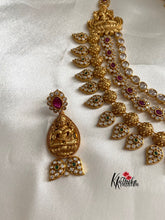 Three layer AD Lakshmi Devi necklace NC555