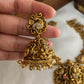 Premium polish Lakshmi Devi peacock necklace NC568