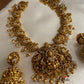 Premium polish Lakshmi Devi peacock necklace NC568