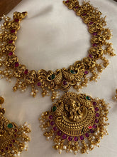 Antique finish Lakshmi Devi Guttapoosalu necklace NC567