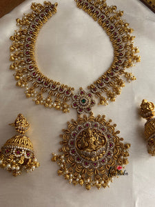 Premium polish Lakshmi Devi necklace NC565
