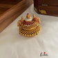 Golden beads peacock kumkuma bharini K1