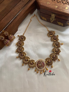 Kemp peacock pendants necklace NC596