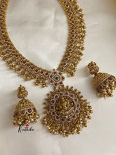 Premium antique finish AD Lakshmi Devi haaram LH255