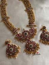 Cluster beads haaram with kemp pendant LH305