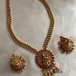 Golden beads maala with Lakshmi pendant LH303
