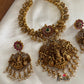 Premium Intricate Lakshmi Peacock Kemp Necklace NC649