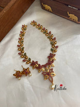 Simple AD flowers necklace NC651