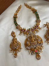 Emerald Lakshmi Peacock Necklace NC655