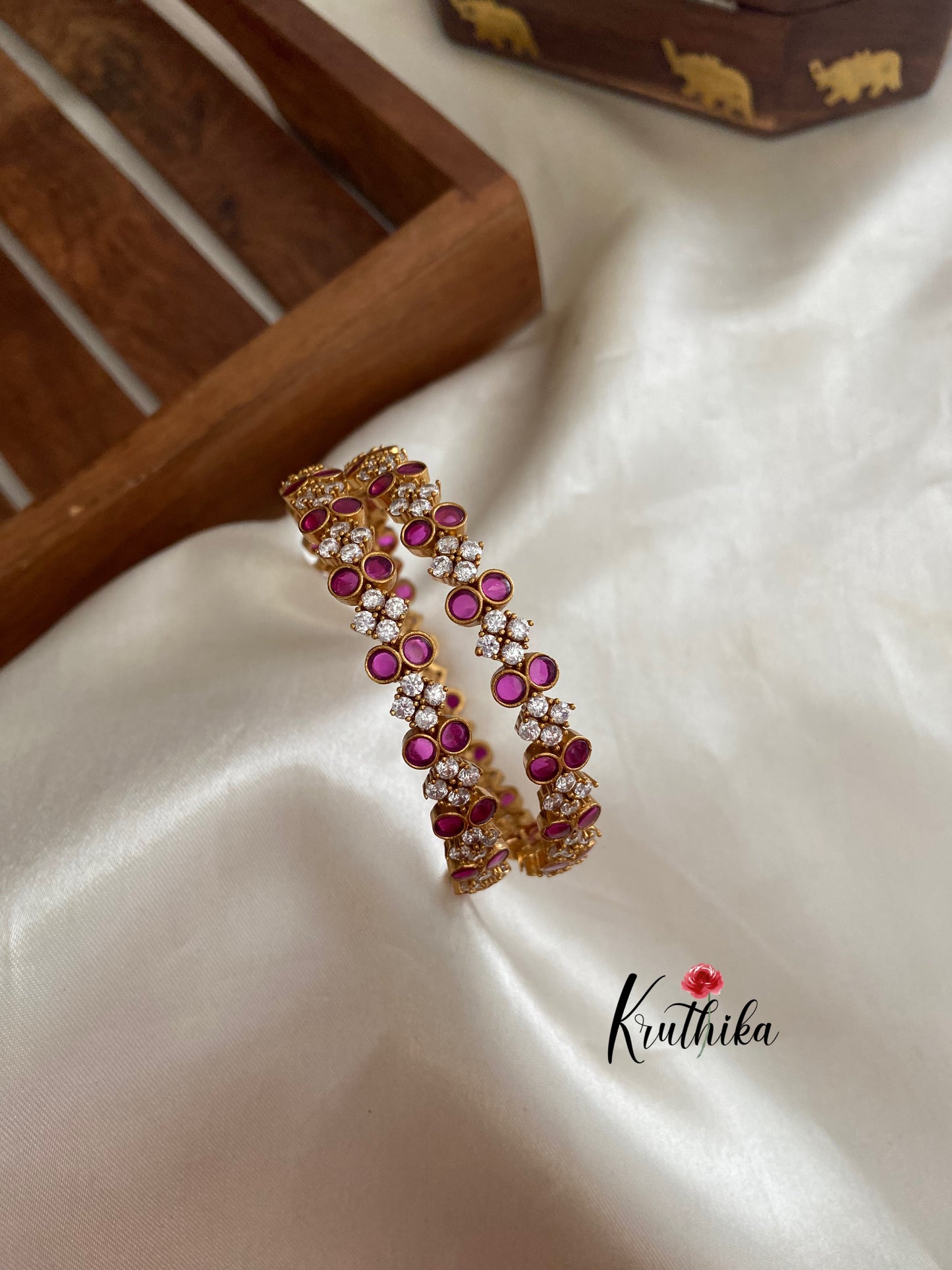 Antique AD ruby bangles B81