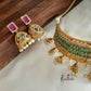 AD No-idol emerald choker set NC674