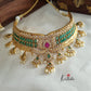 AD No-idol emerald choker set NC674