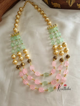 Three lines pearls & Beads Maala NC678