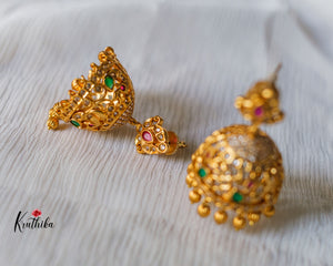 AD cutwork jhumkas E192