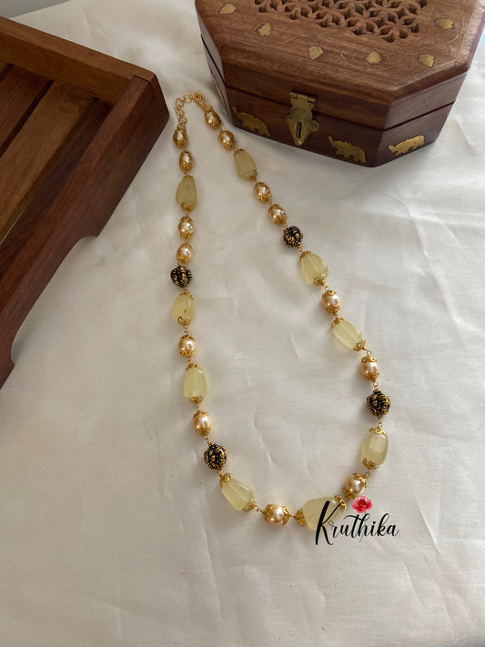 Beads & pearls maala NC682 (11 colors available)
