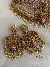 Premium Antique polish Lakshmi Devi CZ kempu bridal choker NC318