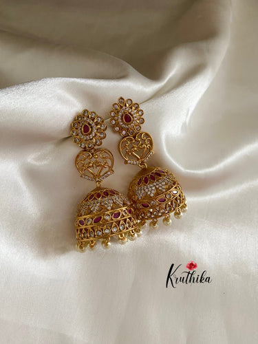 AD peacock jhumkas E200