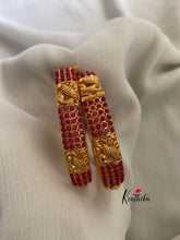 Ruby peacock screw type bangles (2-6 size) B59