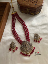 Ruby beads Balaji victorian haaram LH370