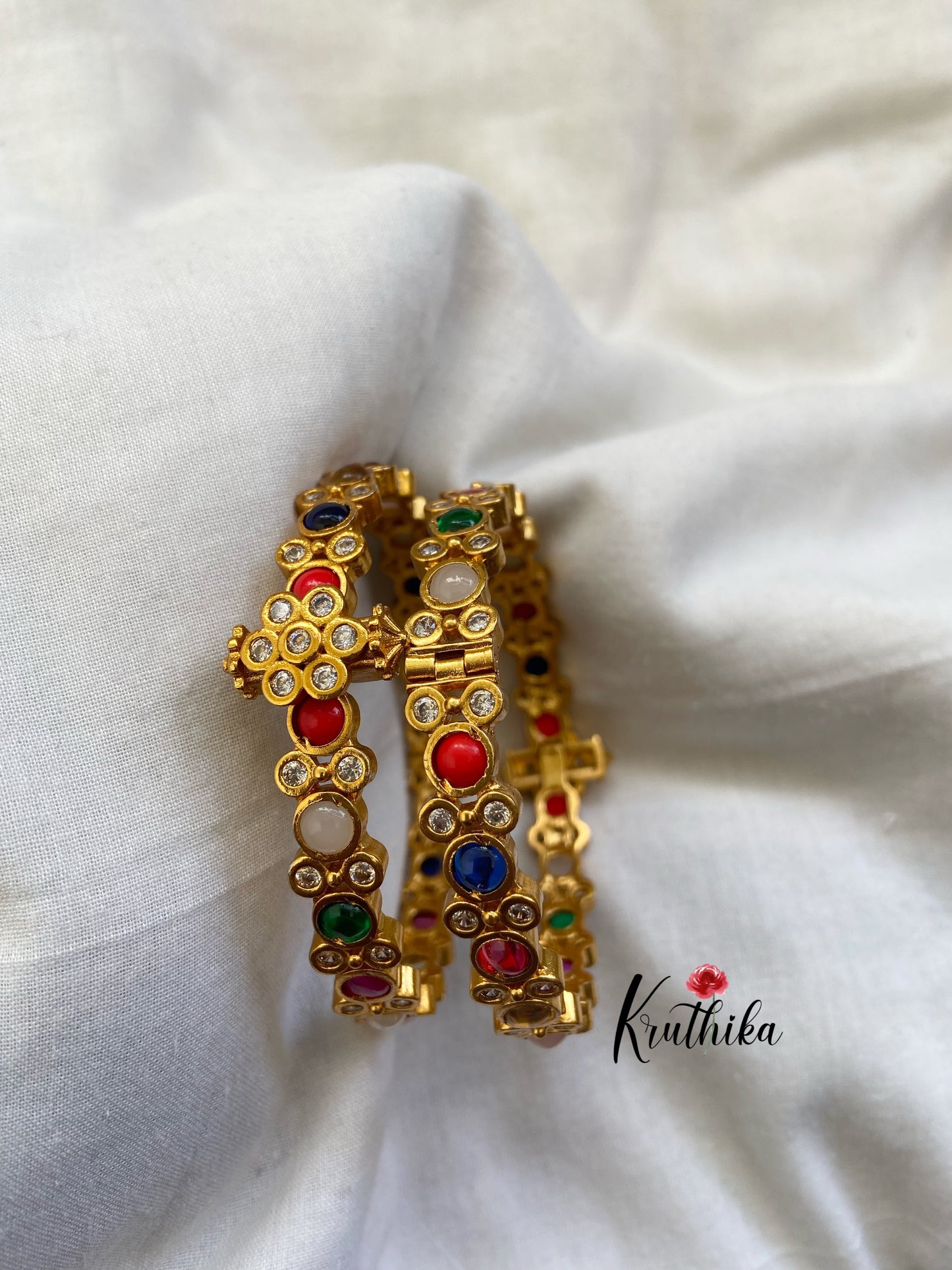 Navaratna bangles B36