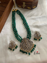 Green beads Balaji victorian haaram LH369