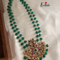 Kundan Jadau peacock pumpkin beads Haaram LH209