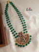Kundan Jadau peacock pumpkin beads Haaram LH209