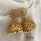 Round CZ Cutwork Jhumkas medium size