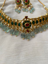 Jadtar kundan necklace with flourite drops KN10