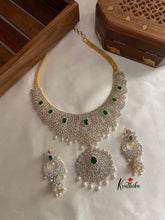 Gold finish AD bridal necklace NC539