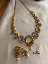 Trendy cz rings necklace NC793