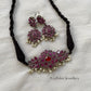 Simple Oxidised choker GS28