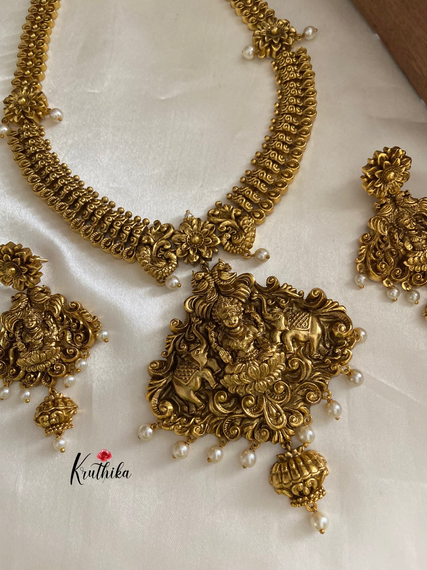 Antique polish Lakshmi Haaram LH300