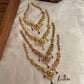 Simple cz peacock necklace NC725