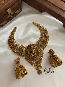 Intricate krishna temple necklace set NC220