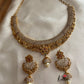 CZ cutwork jhumka necklace NC791