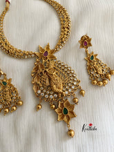 Simple matte finish krishna necklace NC390
