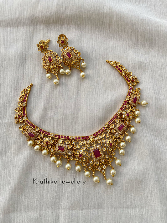 Simple Cutwork AD necklace NC263