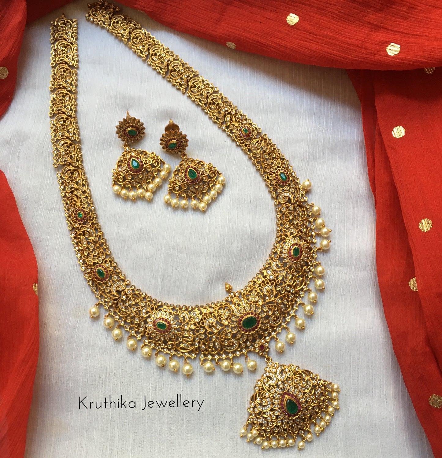 CZ cutwork haaram LH58