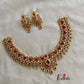 AD uncut stones Ruby line necklace NC451