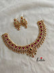 AD uncut stones Ruby line necklace NC451