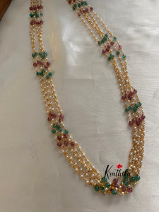 Multi beaded pearls 5 lines maala NC701