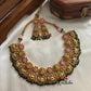 Antique real kemp Lakshmi peacock choker NC598