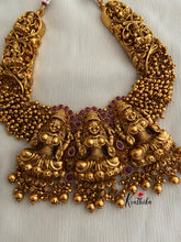 Premium quality Nagas Lakshmi Devi cluster golden beads Necklace NC424