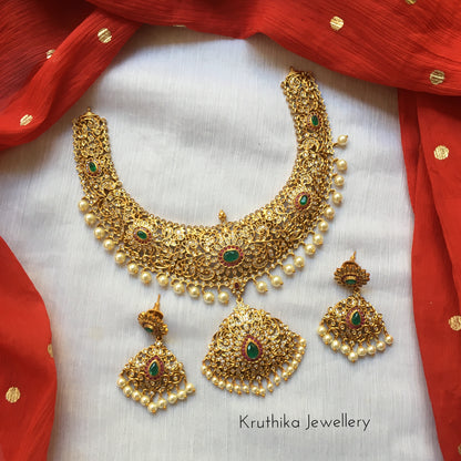 Cutwork CZ necklace NC110